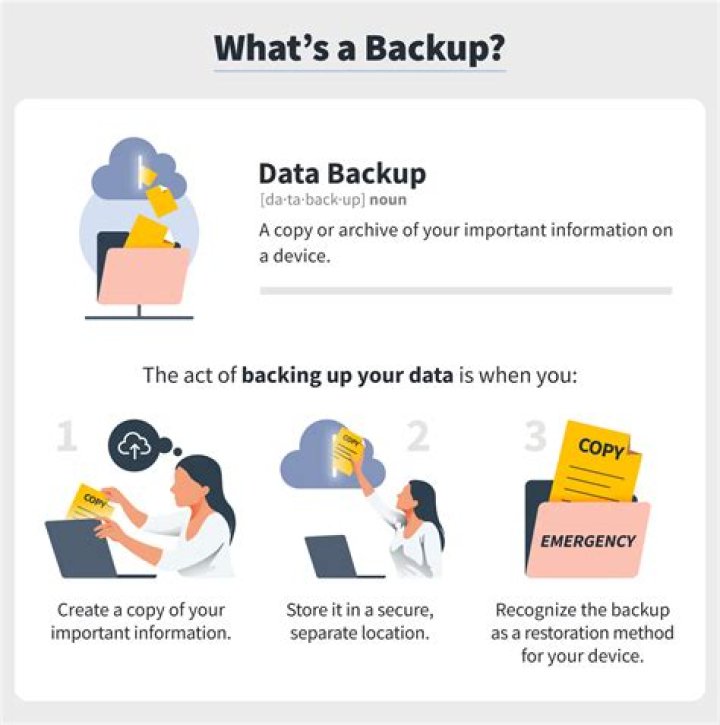 What does backing up your data mean?