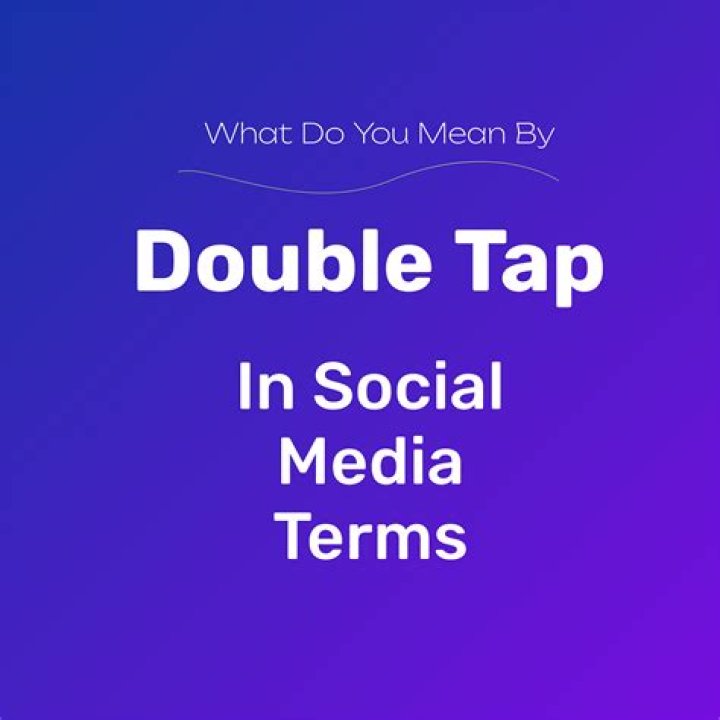What does double tap mean on iPhone?