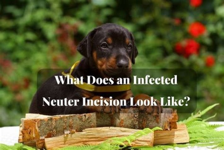 What does infected neuter look like?