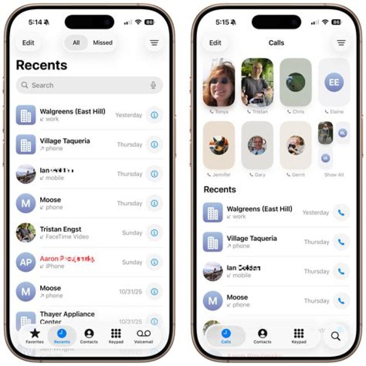 What does recents mean on Snapchat 2021?