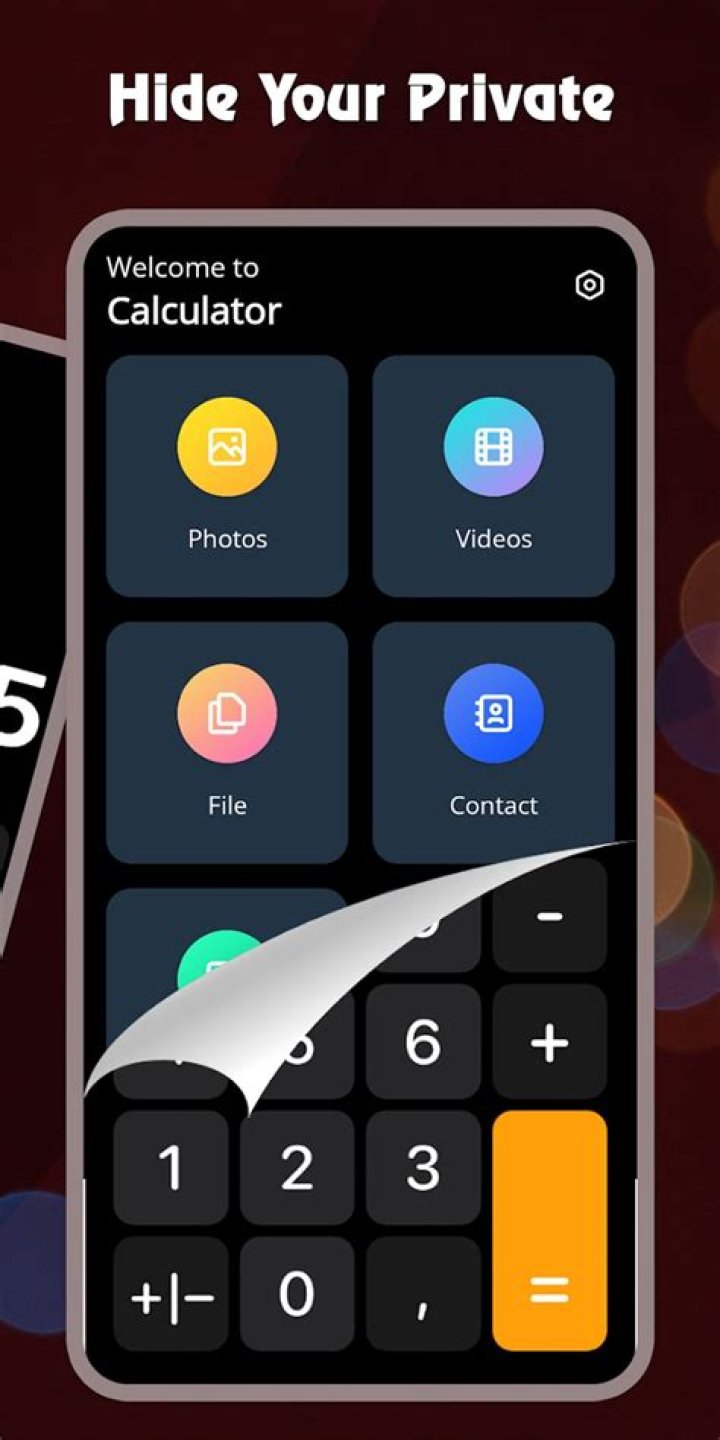 What does the Secret calculator app look like?