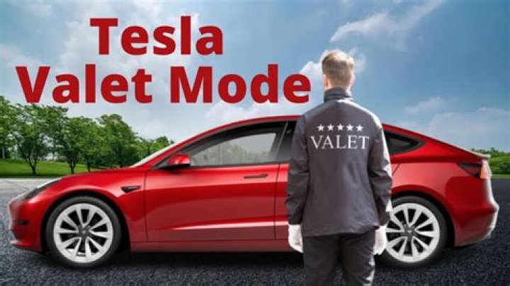What does valet mode Do Tesla?