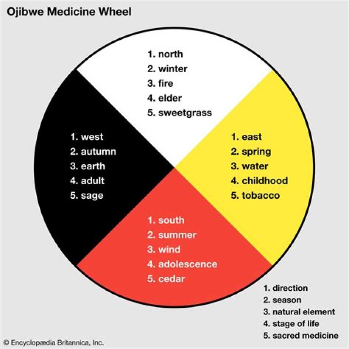 What does white mean on the medicine wheel?