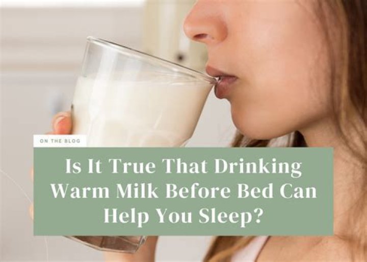 What happens if u drink milk before bed?