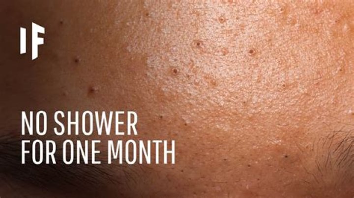 What happens to your skin if you don't shower?