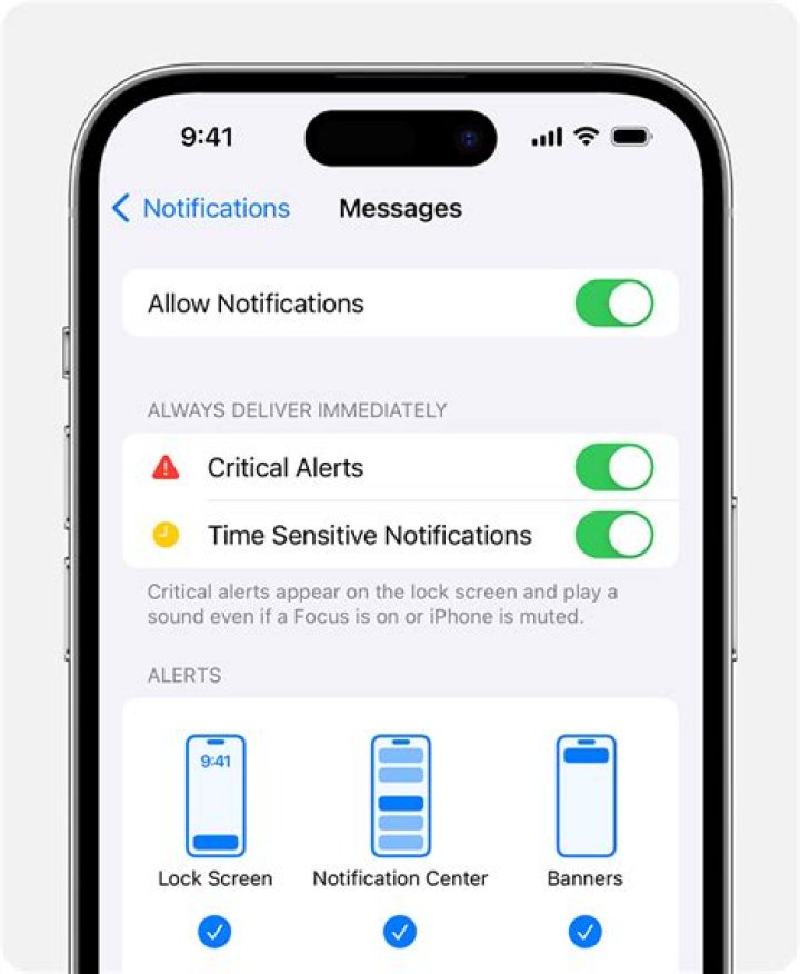What happens when notifications are turned off?