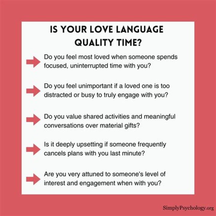 What hurts a person whose love language is quality time?