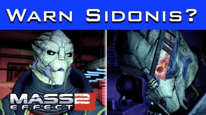 What if I warn sidonis?