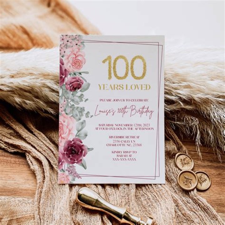 What is 100th birthday called?