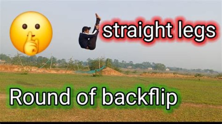 What is a backflip with straight legs called?