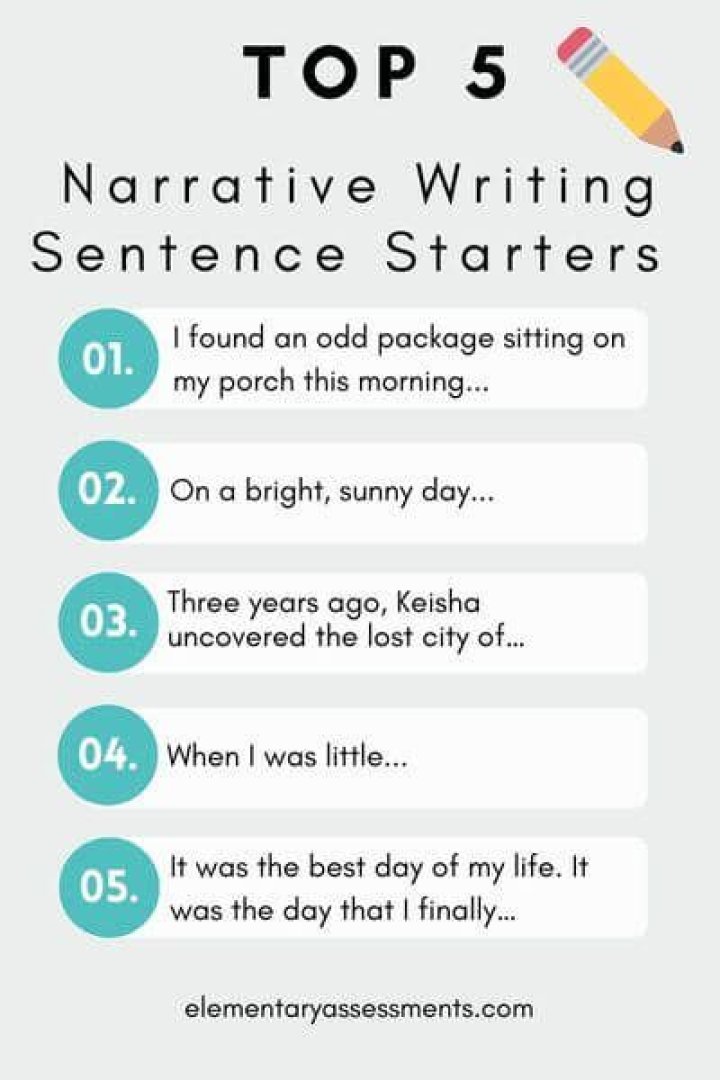 What is a good starter sentence for a story?
