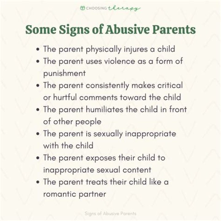 What is considered abusive parenting?
