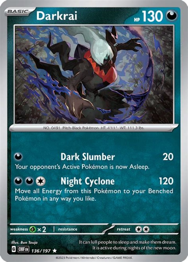 What is Darkrai the god of?