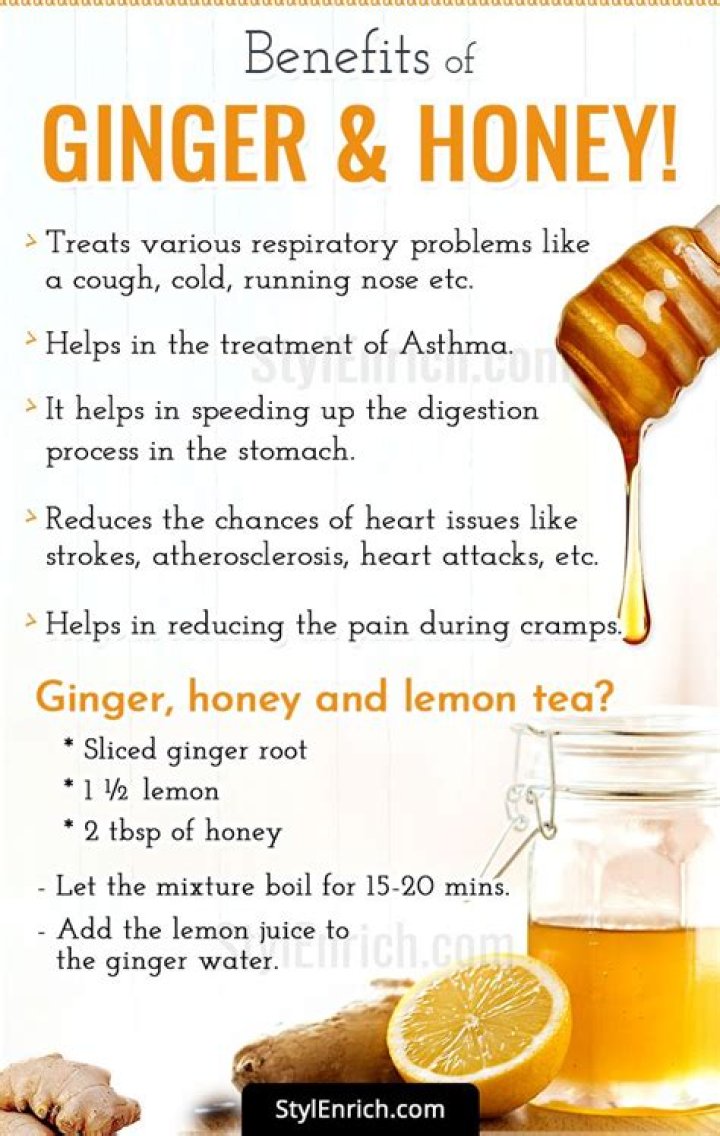 What is ginger and honey good for?