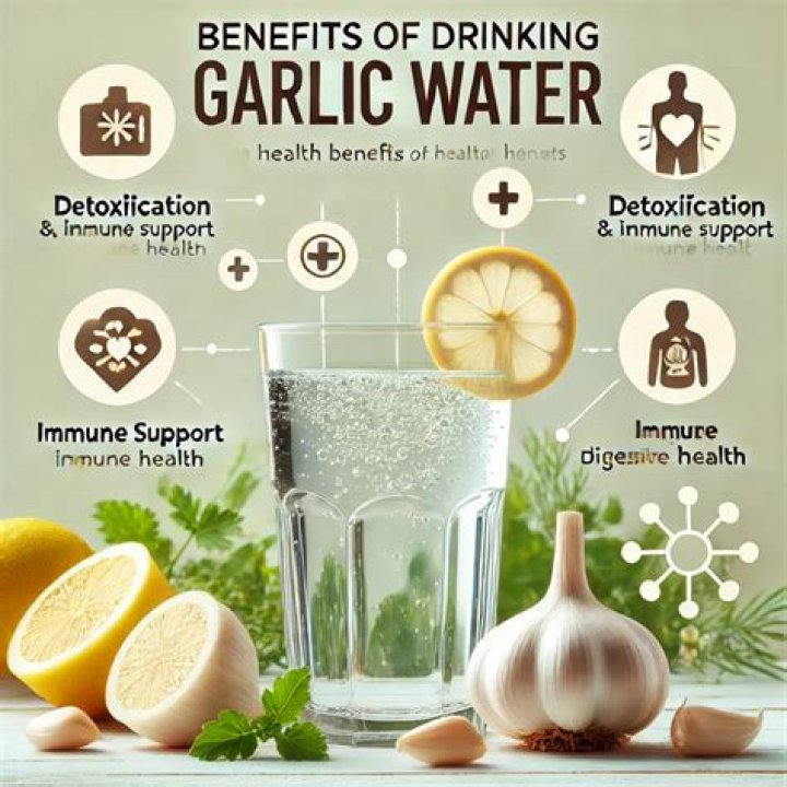 What is lemon and garlic water good for?