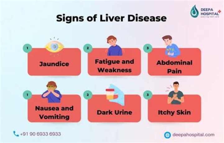 What is one of the first signs of liver disease?