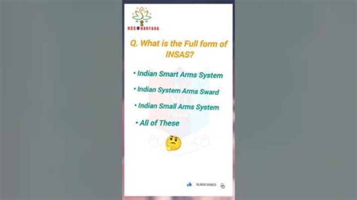 What is the full form of insas?