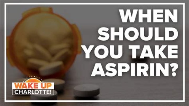 What is the latest news on taking aspirin?