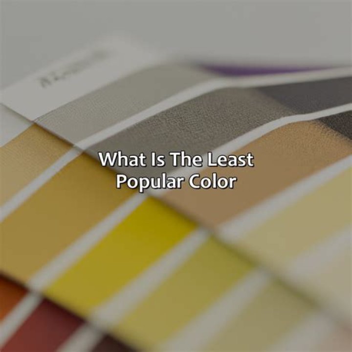What is the least popular color?