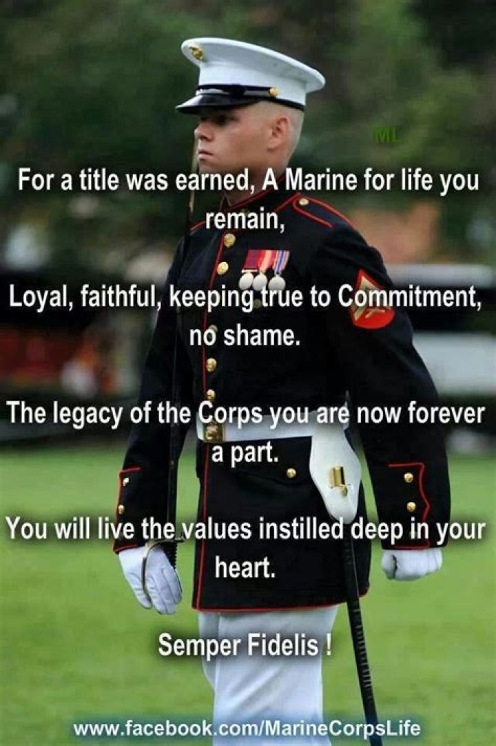 What is the Marines favorite saying?