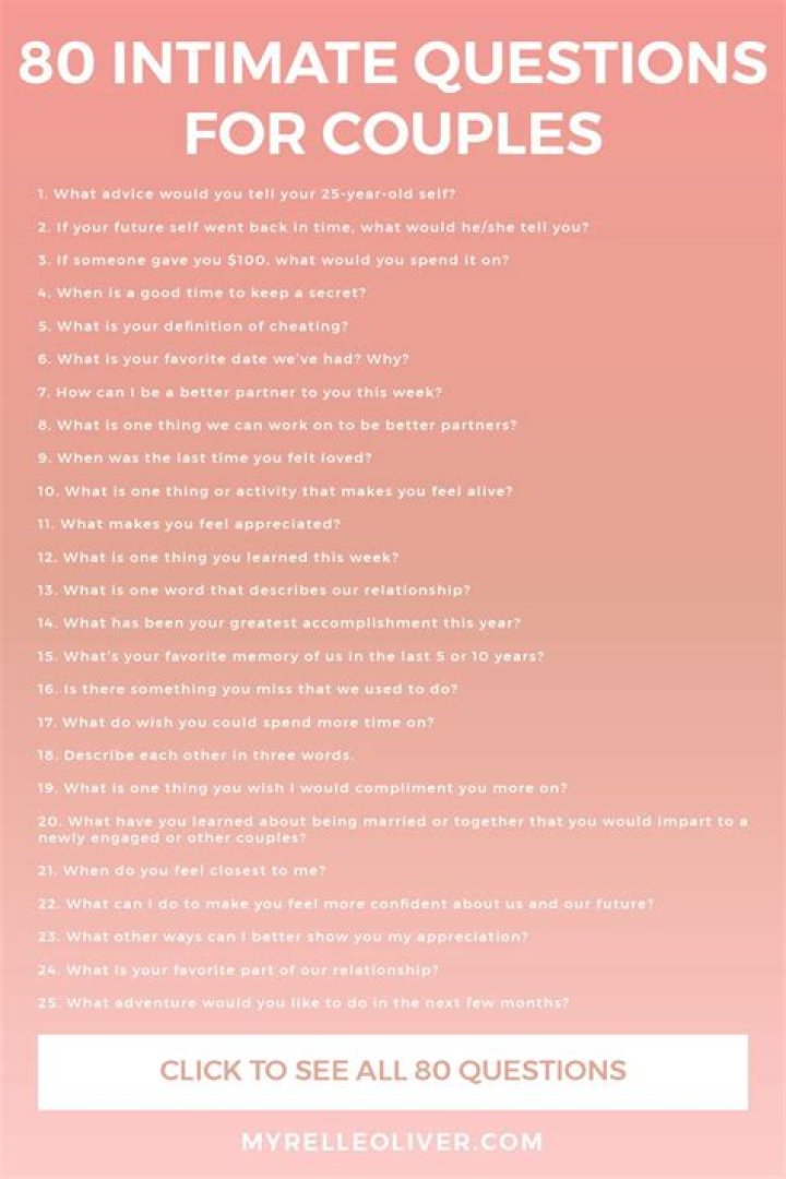 What is the most intimate question?