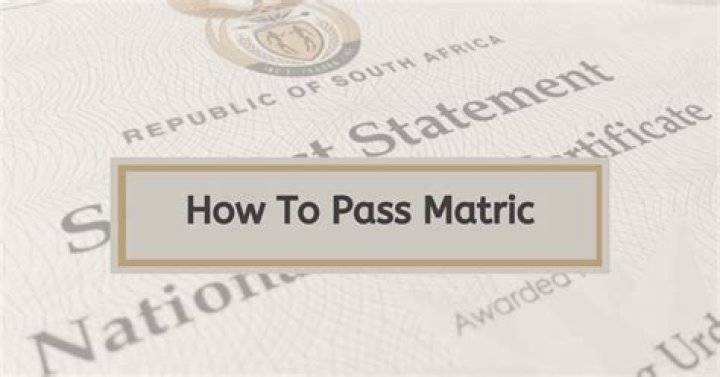 What makes a Bachelor in matric?