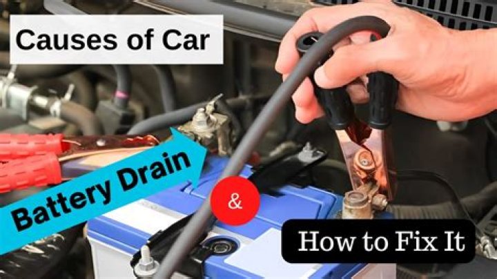 What makes car battery drain fast?