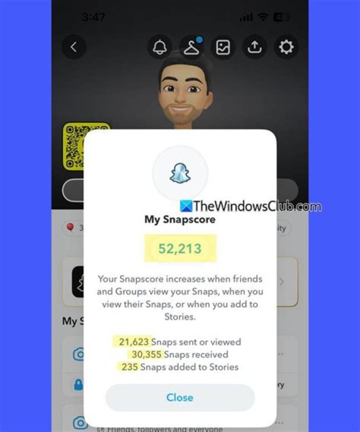What makes Snapchat score go up 1?