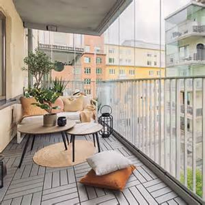 What material is used for balconies?