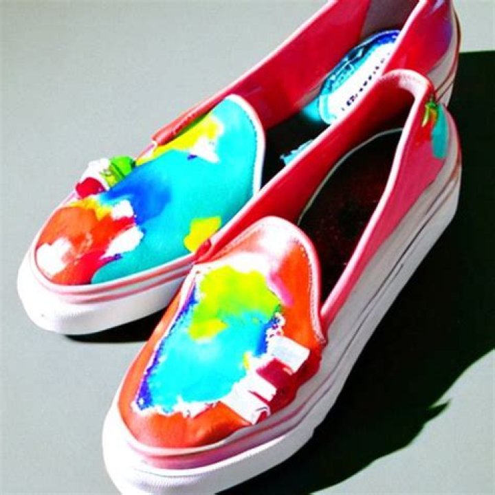 What paint is used to paint shoes?
