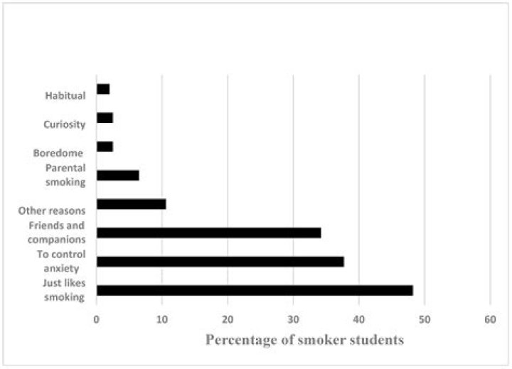 What percent of US college students smoke?
