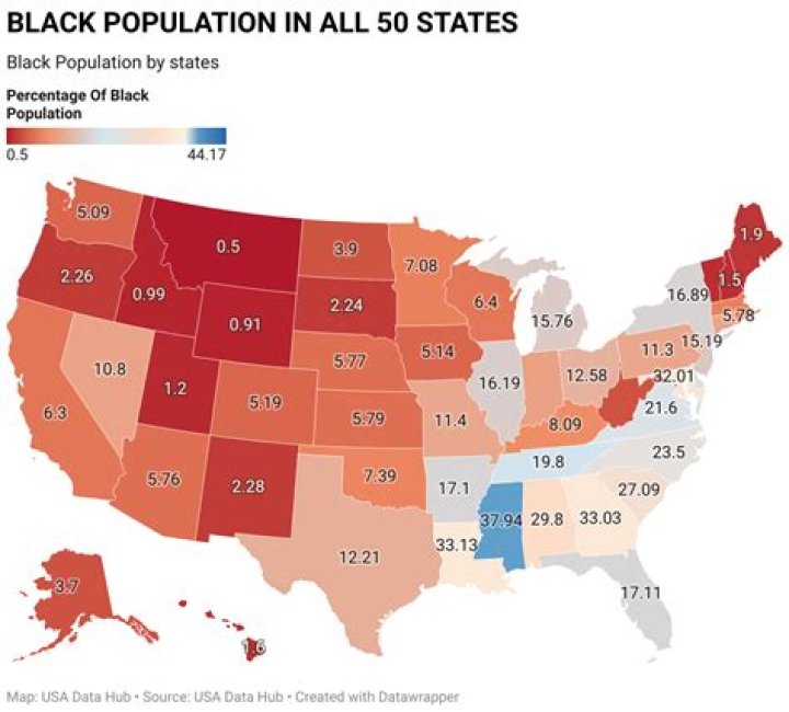 What state has the most black population?