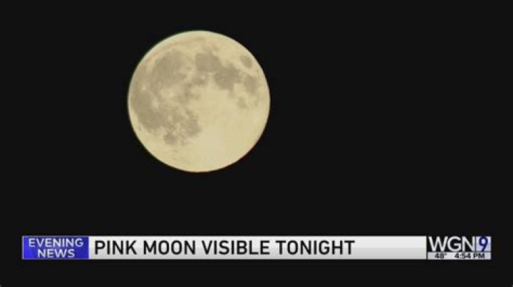 What time can I see the pink moon tonight?
