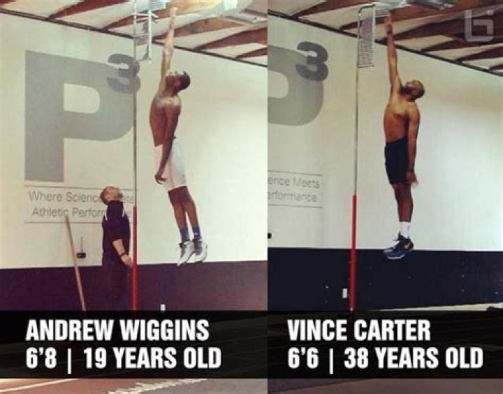 What was Vince Carter's vertical?
