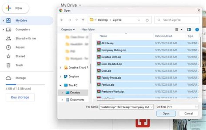 When should you compress a folder?
