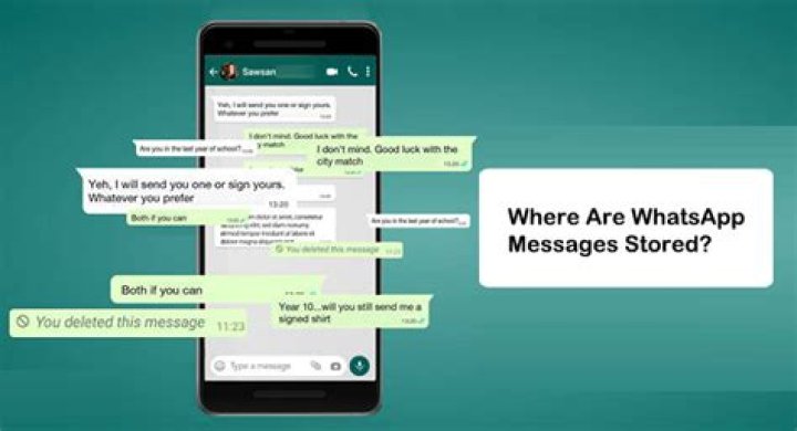 Where does WhatsApp store data?