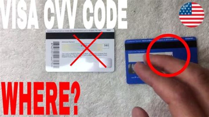 Where is the CVV on a Visa gift card?