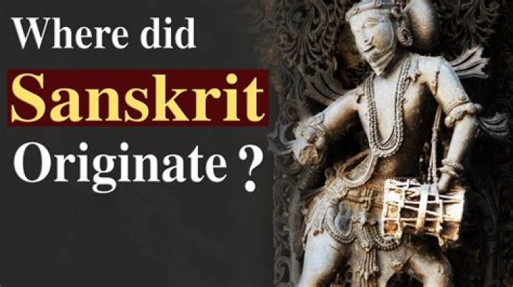 Where was Sanskrit spoken first?