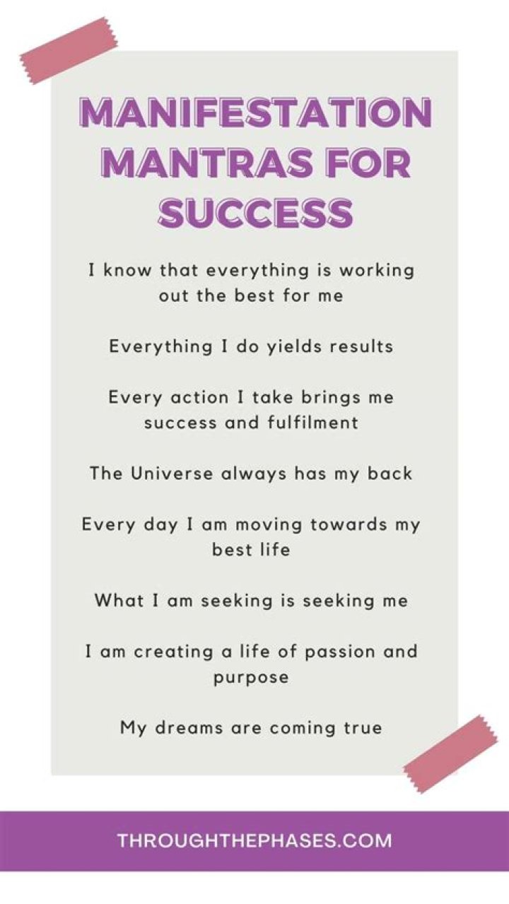 Which mantra should I chant for success?