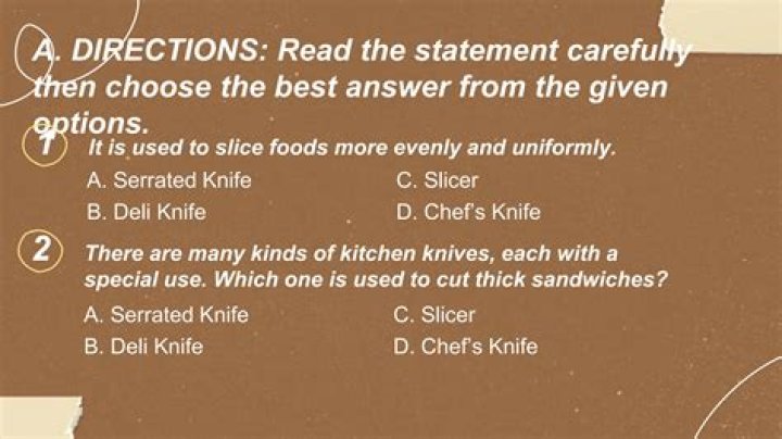 Which one is used to cut thick sandwiches?
