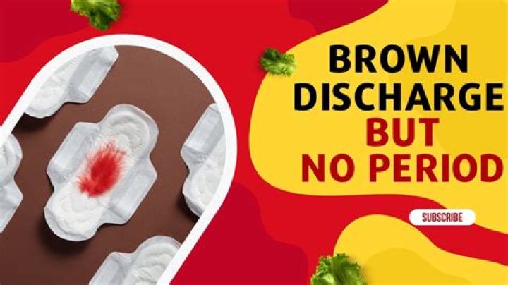 Why am I getting brown discharge instead of my period?