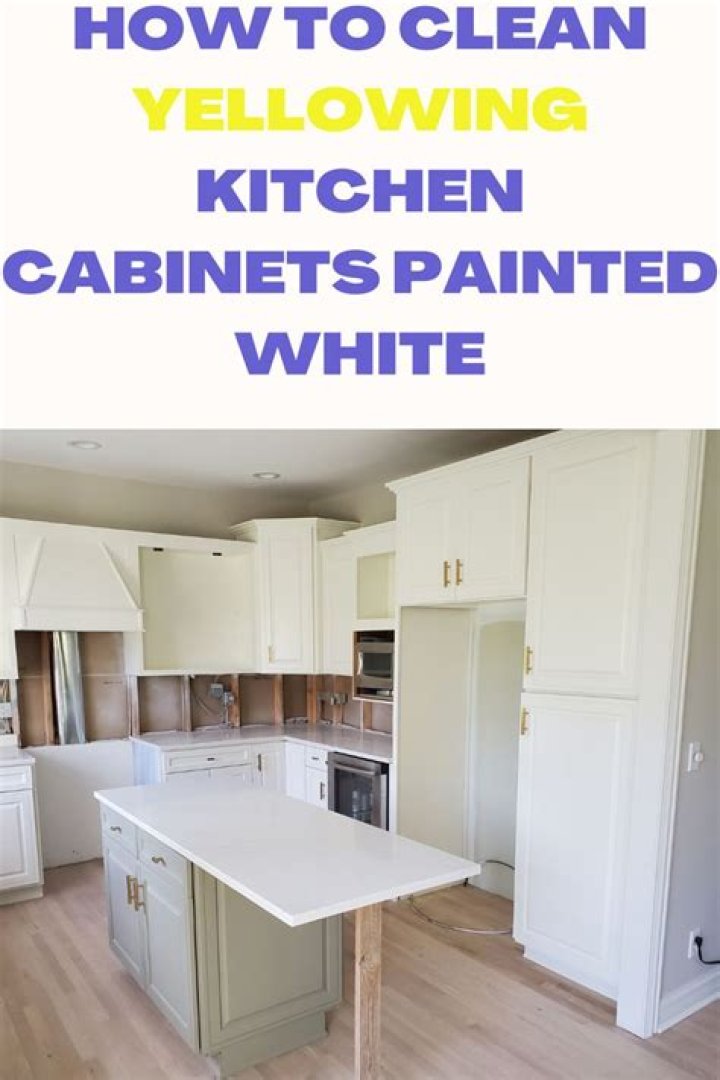 Why are my white kitchen cabinets turning yellow?