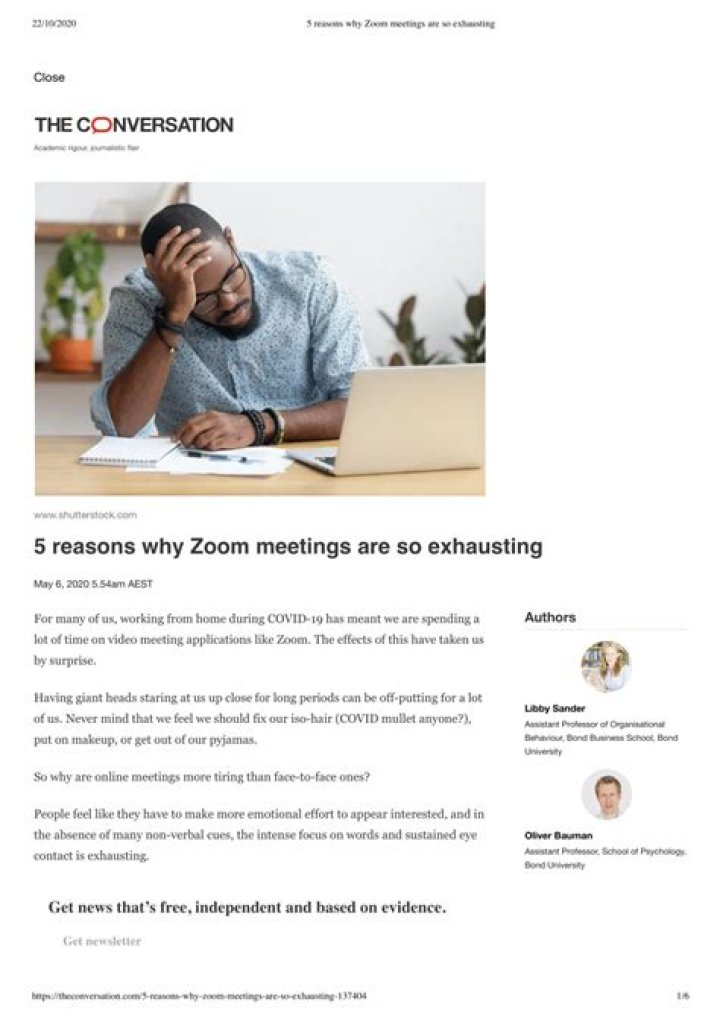 Why are zoom meetings so exhausting for introverts?