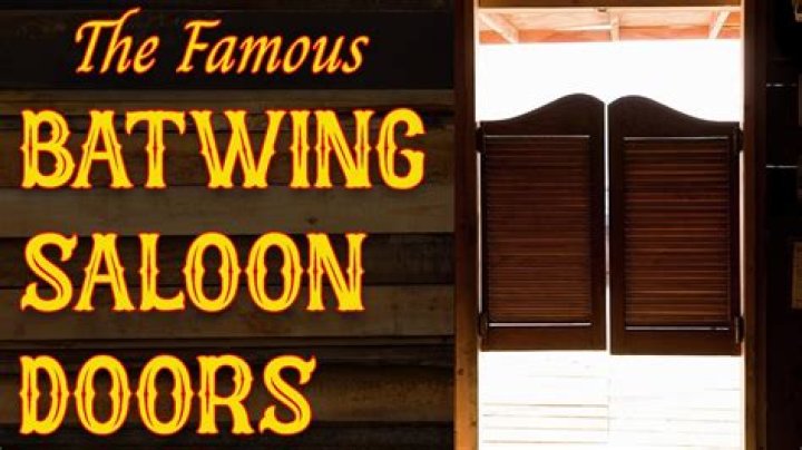 Why did saloons have batwing doors?