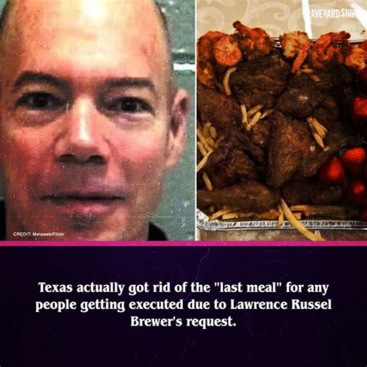 Why did Texas get rid of the last meal?