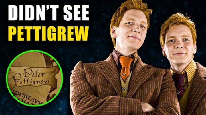 Why didn't they see Peter Pettigrew on the map?