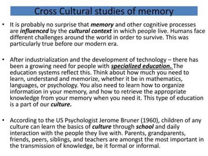 Why do cross cultural studies of memory and concrete operational thinking have different implications?