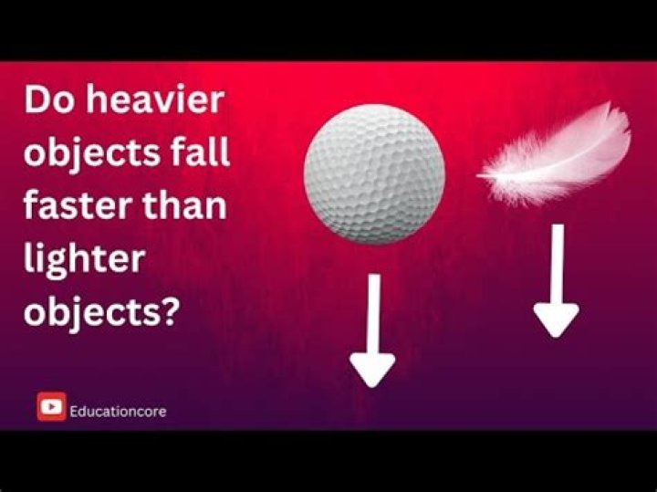 Why do heavier objects fall at the same speed as lighter ones?