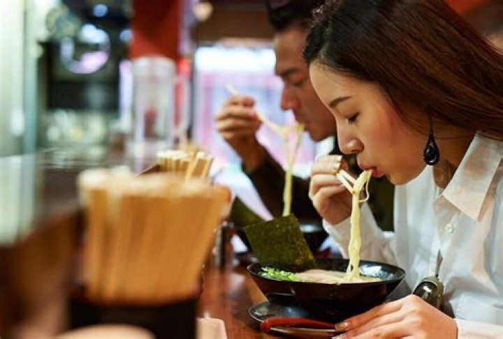 Why do Japanese slurp when eating?