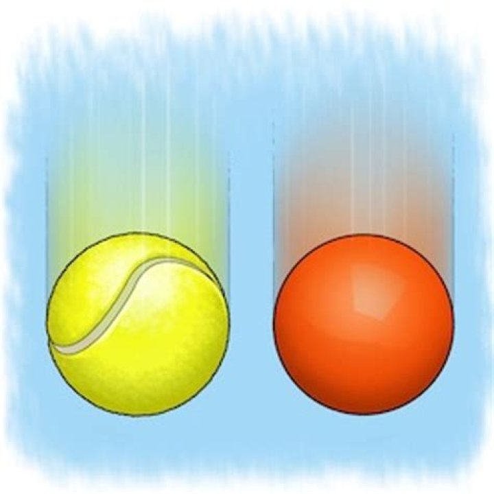 Why do two balls fall at the same time?